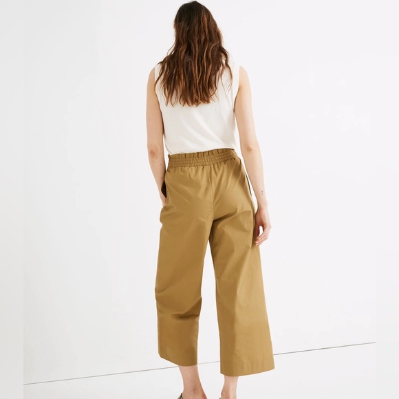 Madewell Poplin Smocked Huston Pull-On Crop Pants XXL - Picture 2 of 11